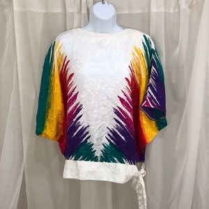 Caron size 4 rainbow shirt